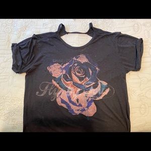 We The Free Rose Print Tee